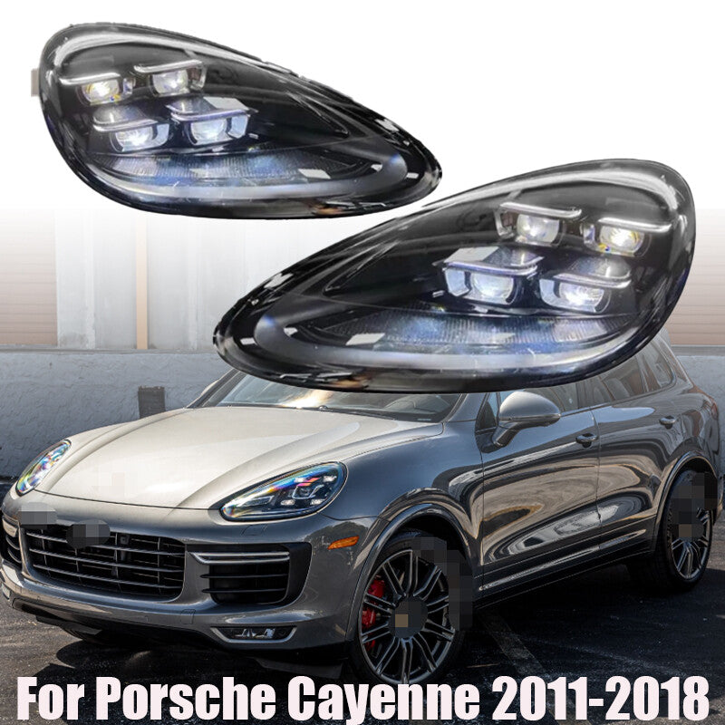 LED Headlight Assembly for Porsche for Cayenne 2011-2018 Animation Front Lamps Pair