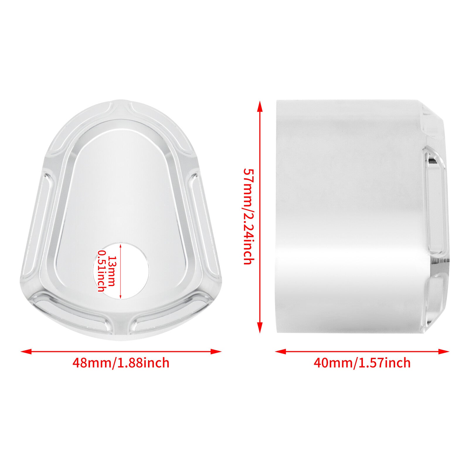 Chrome Ignition Switch Cover Fit for Harley Electra Road Street Glide 2007-2013