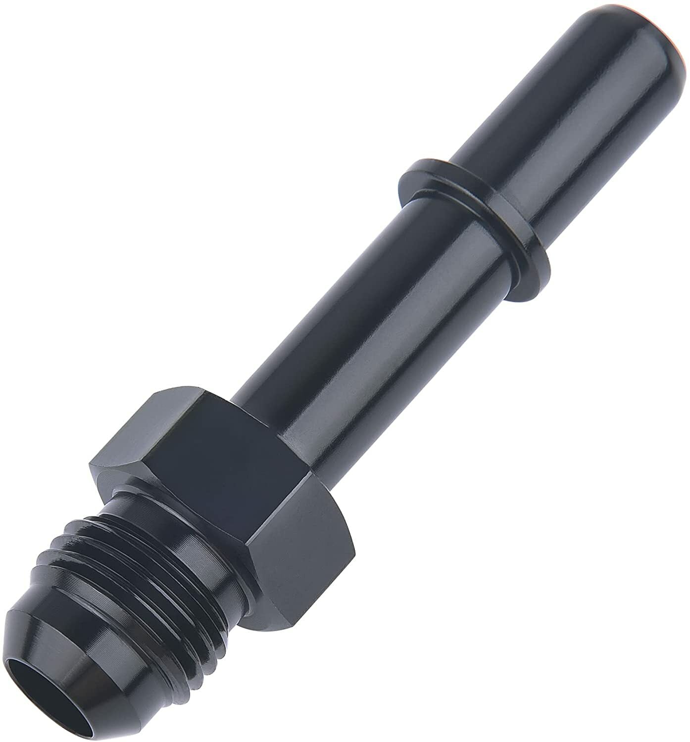 2-Pack 8AN Male Flash to 3/8 inch Quick Disconnect Male Push-EFI Connector Adapter