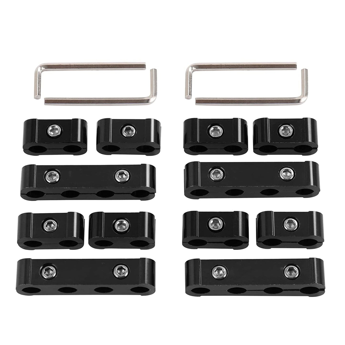12-Piece Car Engine Spark Plug Wire Separator for 8mm, 9mm, and 10mm Looms