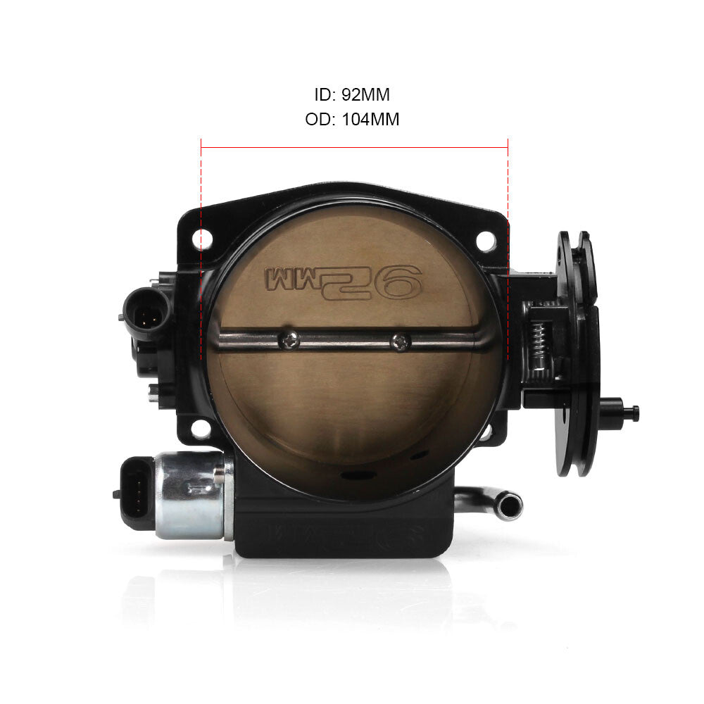 92mm Black Throttle Body+Position Sensors TPS IAC for LSX LS1 LS2 LS3 LS6 LS7