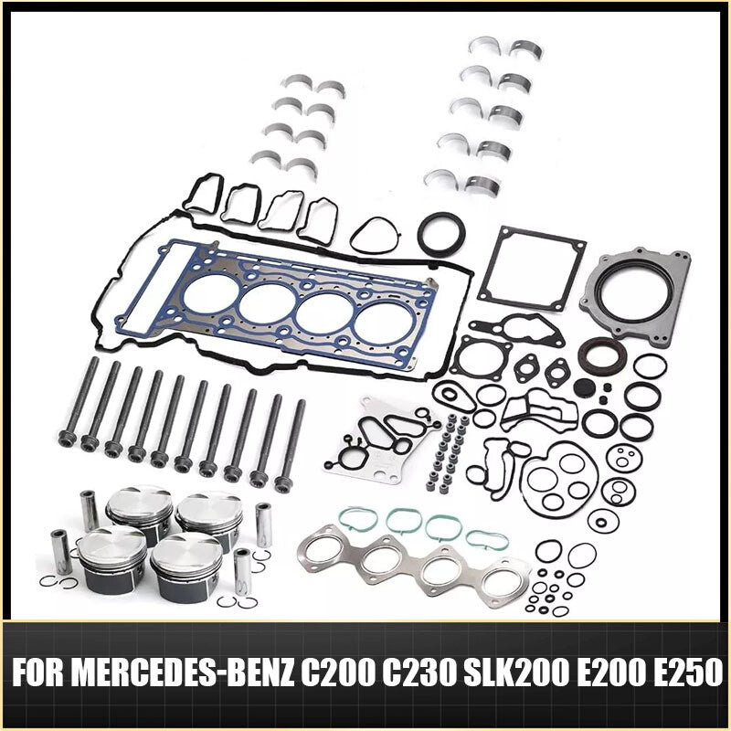 Engine Overhaul Rebuild Set for Mercedes-Benz W203 W204 W211 1.8 Supercharged