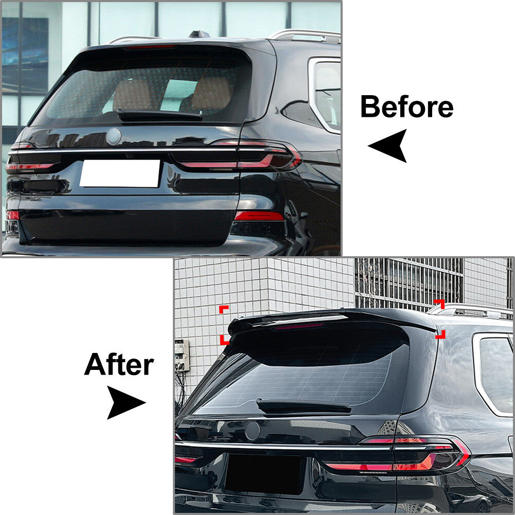 Rear Roof Tailgate Upper Spoiler Wing Lip for BMW X7 G07 2019-2024