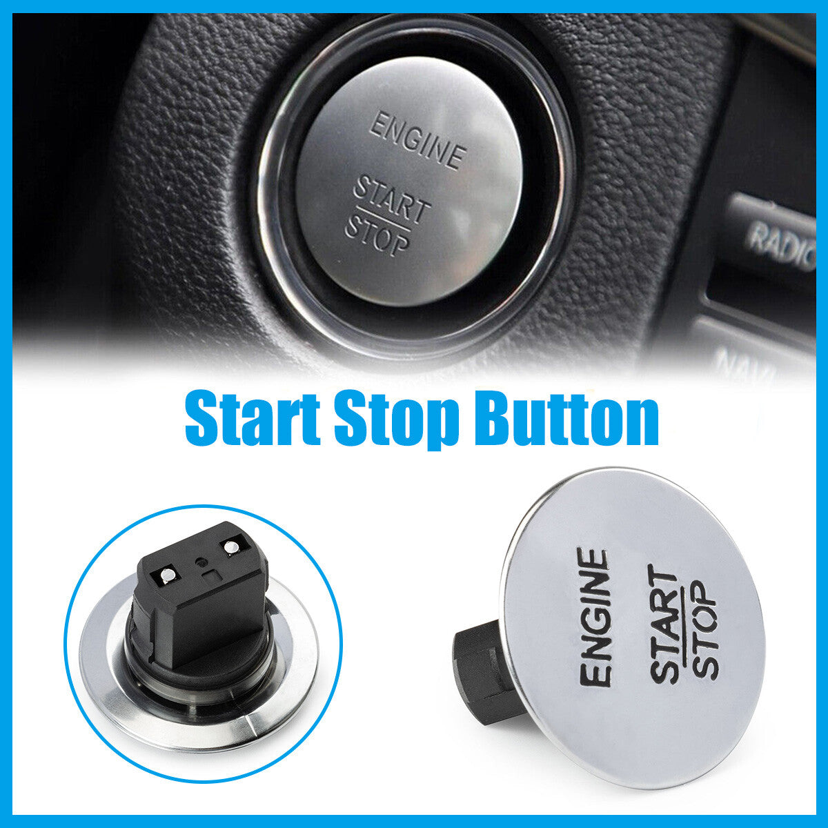 1X 2215450714 Applicable to for Mercedes-Benz new start/stop button switch keyless entry.