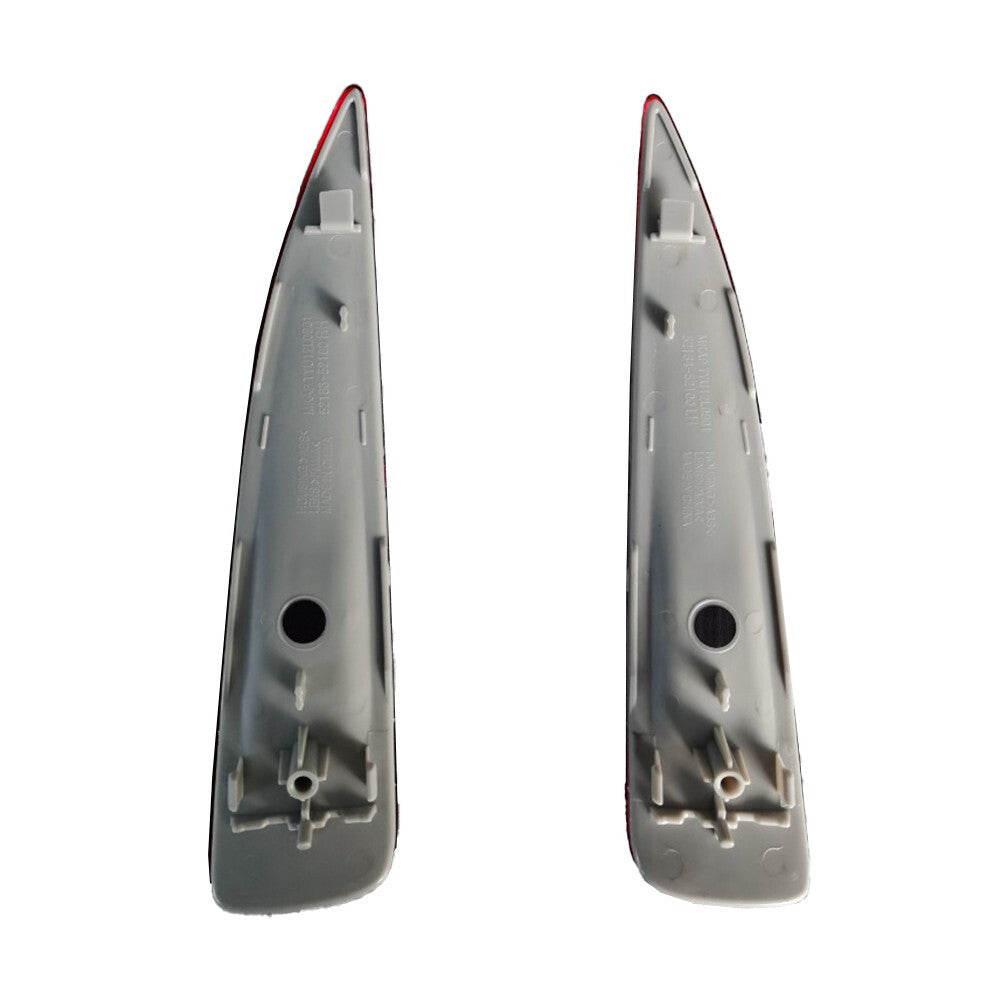 2 Pcs Rear Bumper Reflector Marker Fit For Yaris 2012 2013 2014 Left Right RED