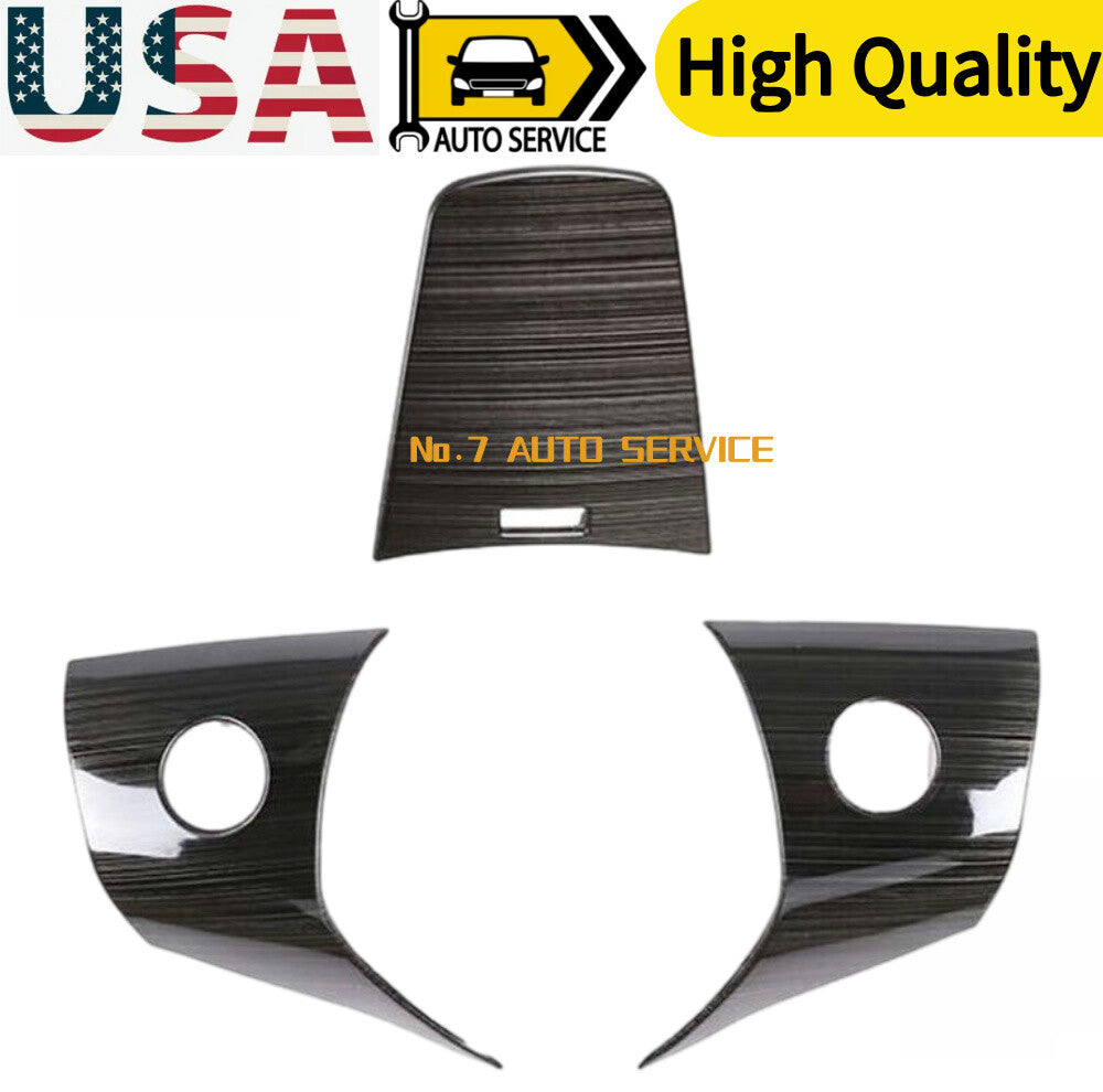 For Model 3 Refit Steering Wheels Patch Stainless Steel Black Brushed