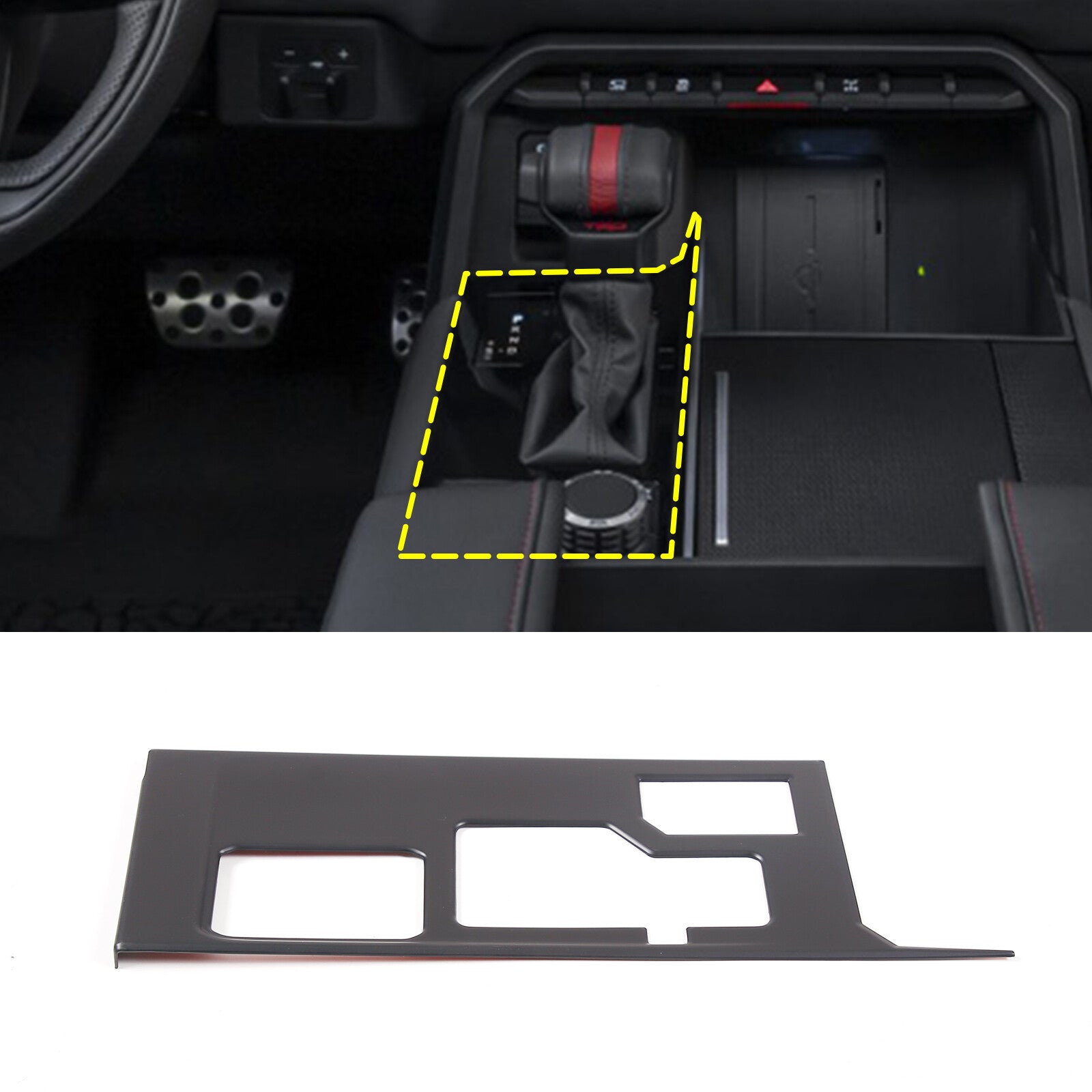 Matte Black ABS Mirror Door Handle Cover Trim Kit for Toyota Tendera 2007 - 2021