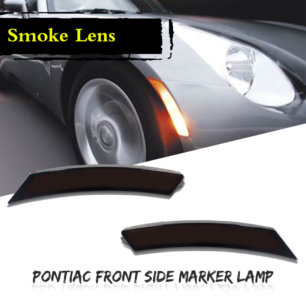 Smoked amber LED front marker light for 06-10 for Pontiac Solstice for Saturn Sky