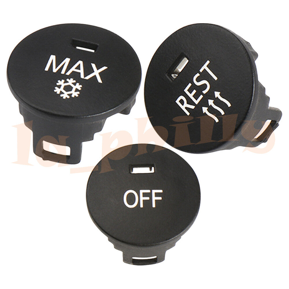 1 Set Front A/C Speed Switch Button Cap for BMW E60 E61 E63 E64 5 6 Series M5 M6
