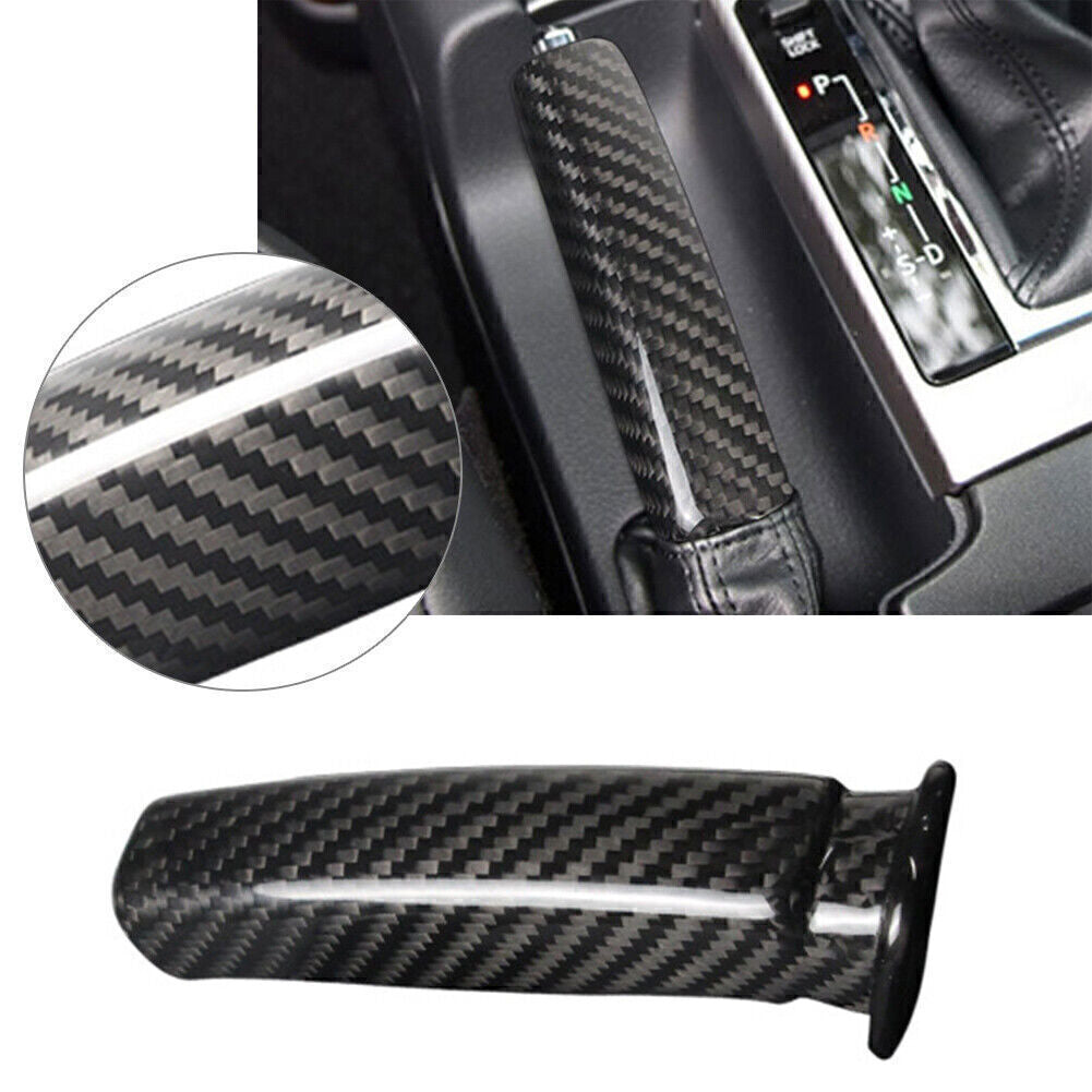 Carbon Handbrake Cover Handle Protector Fit for Toyota for Land Cruiser Prado 2014-2019