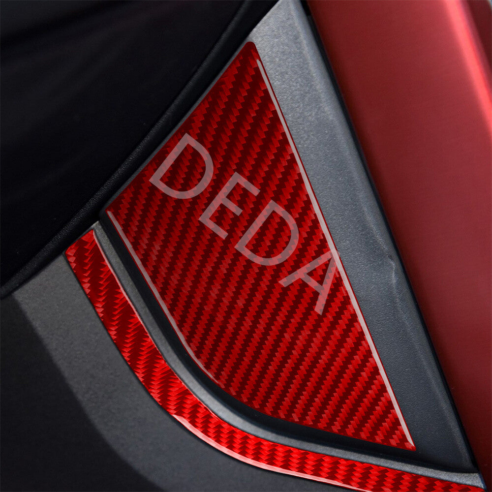 for Land Rover Discovery Sport 15-19 Center Console Side Panel Trim Red Carbon¡Á4
