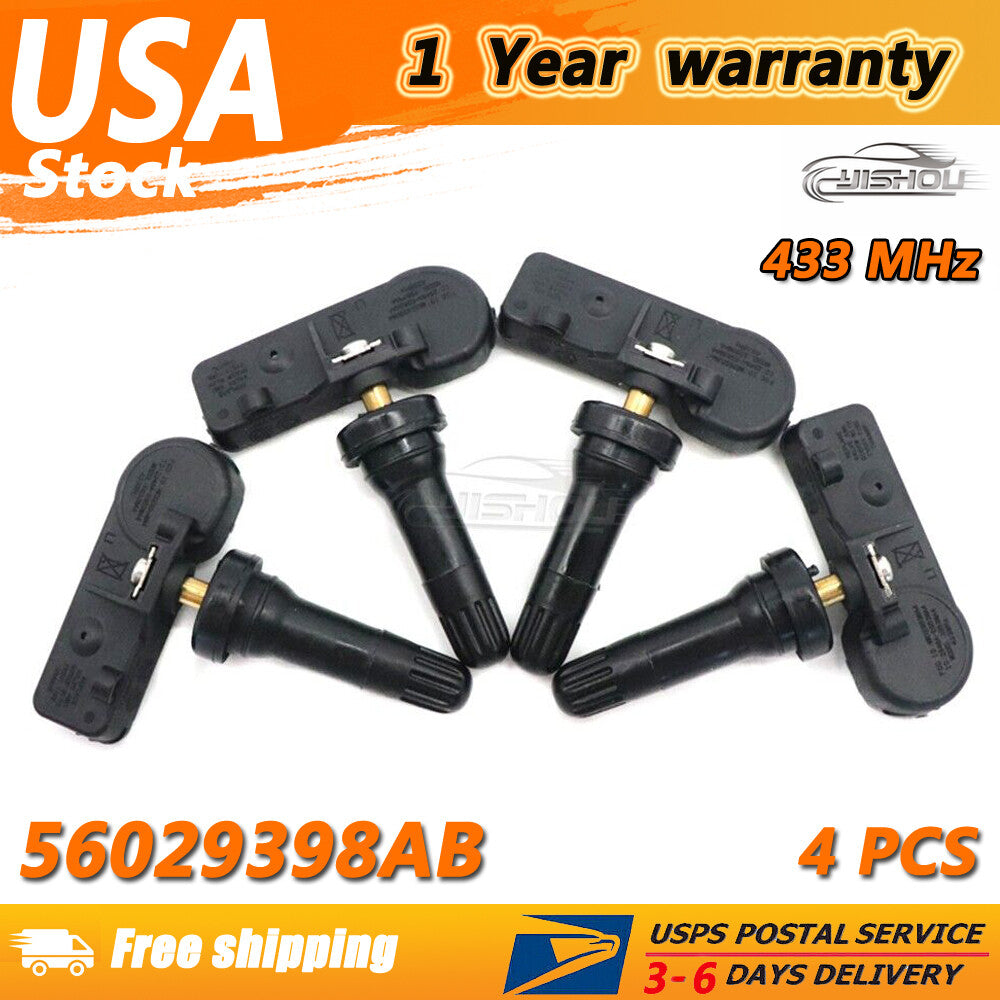 4PCS 56029398AB NEW 68241067AB for JEEP for DODGE for CHRYSLER TIRE PRESSURE TPMS SENSOR