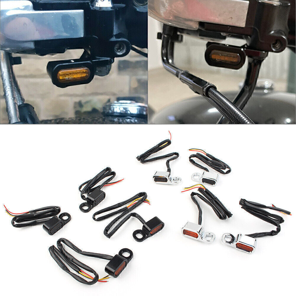 Fit for Harley Touring Street Glide 14-20 LED Turn Signals Indicators Running Light