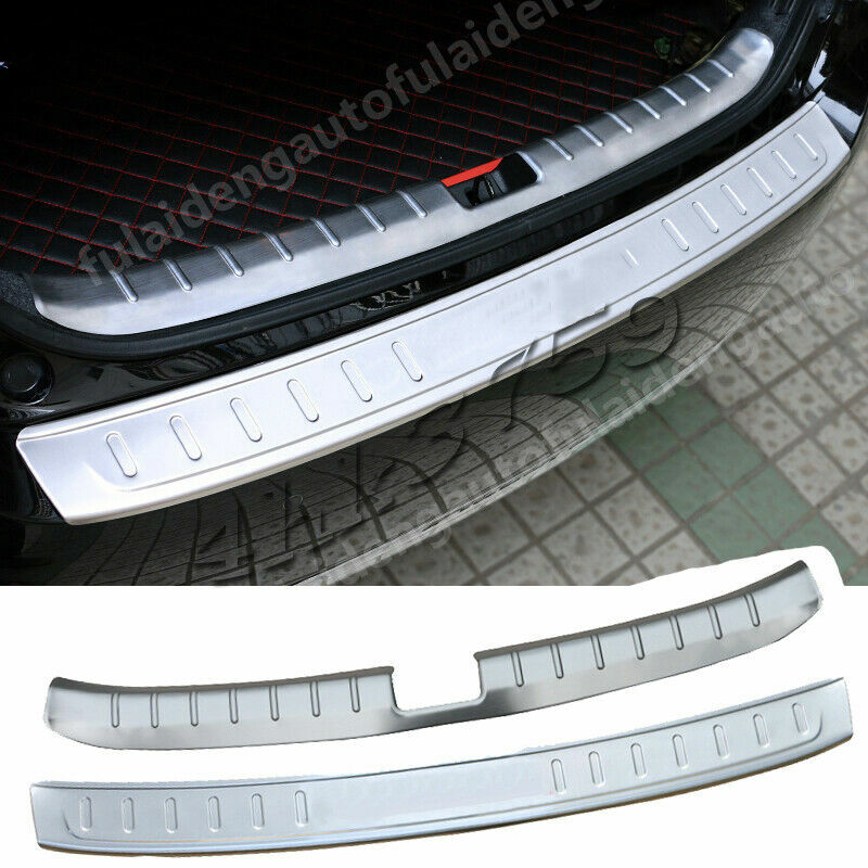 2P for Honda Accord 2014-2015 Rear Bumper Trunk Door Sill Plate Guard Cover Trim