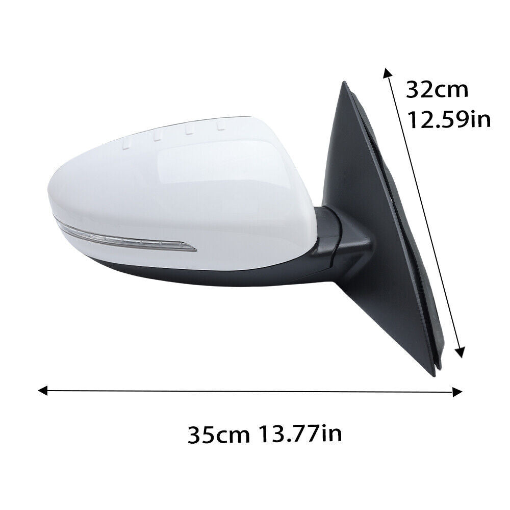Right Side Door Mirror With Heated Signal White 6 Pin for Kia Optima 2014-2015