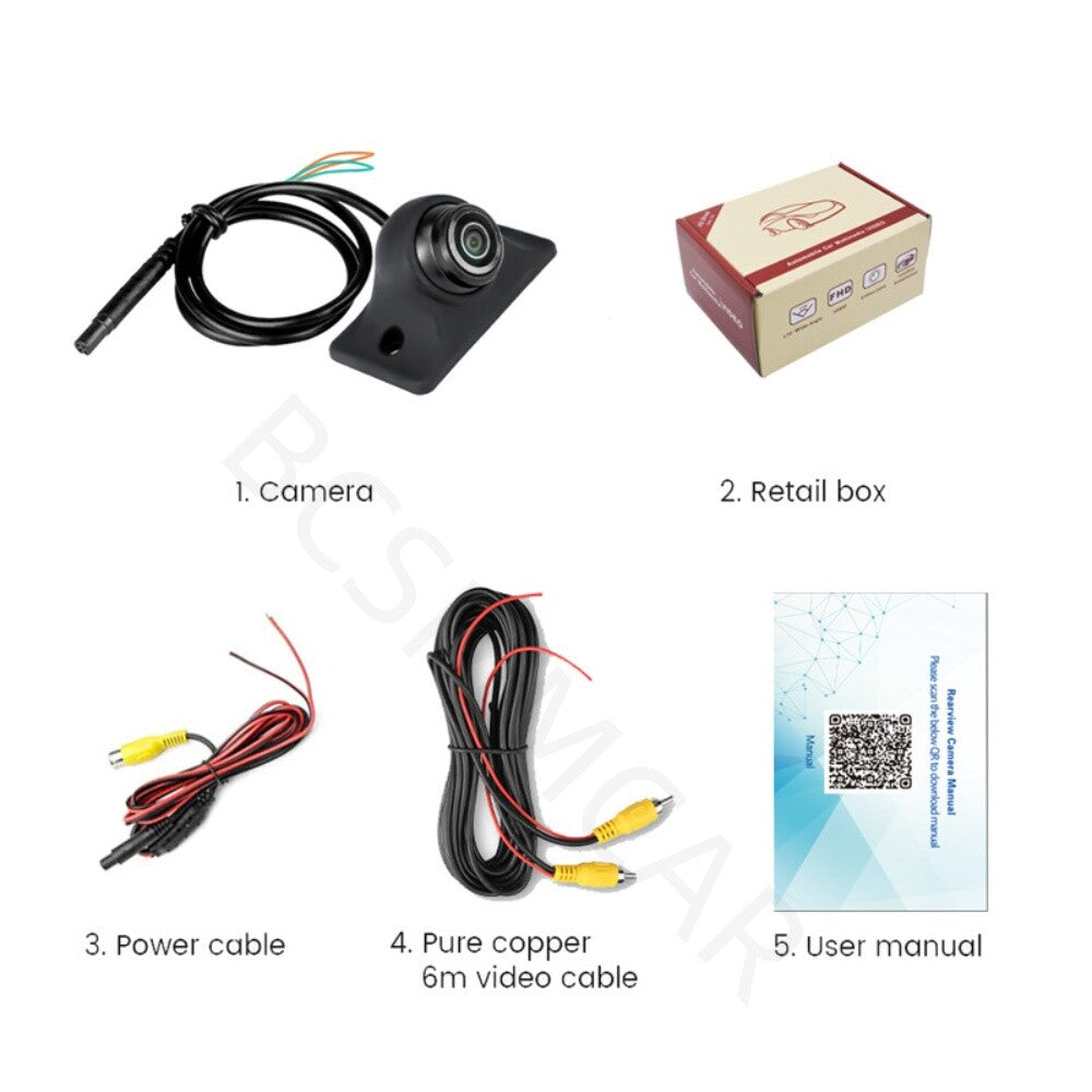 170¡ã Car Rear View Parking Backup Camera AHD Reverse Fisheye Lens Night Vision