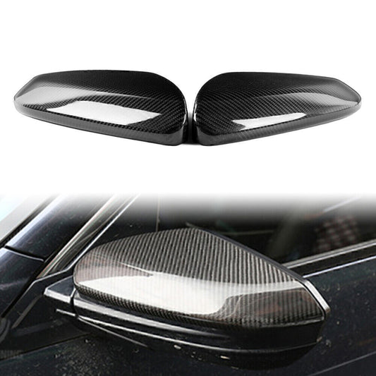2Pcs Carbon Fiber Add-On Side Mirror Cover Trim Fit for Honda for Civic 2016-2020 2019