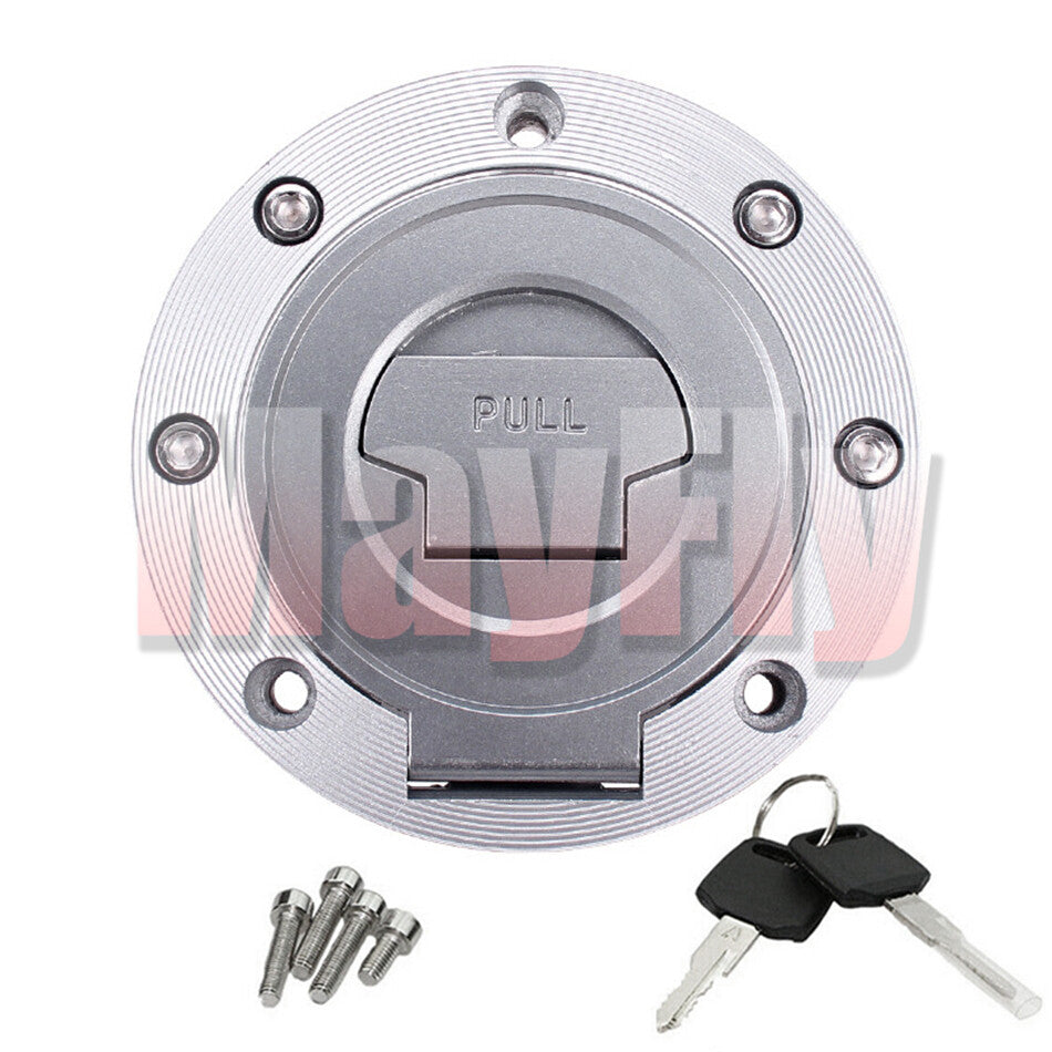 Fuel Gas Tank Cap Cover Lock W/Key Fit For Super Tenere XTZ1200 XVS1300 V-Star