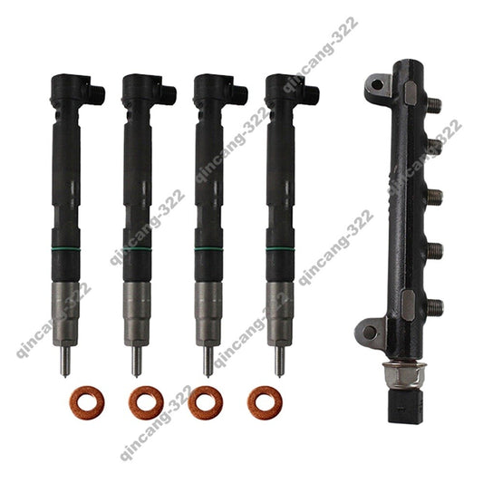 Fuel Common Rail 4Pcs Injectors 28337917 7275454 Fit For Doosan Bobcat D18 D24
