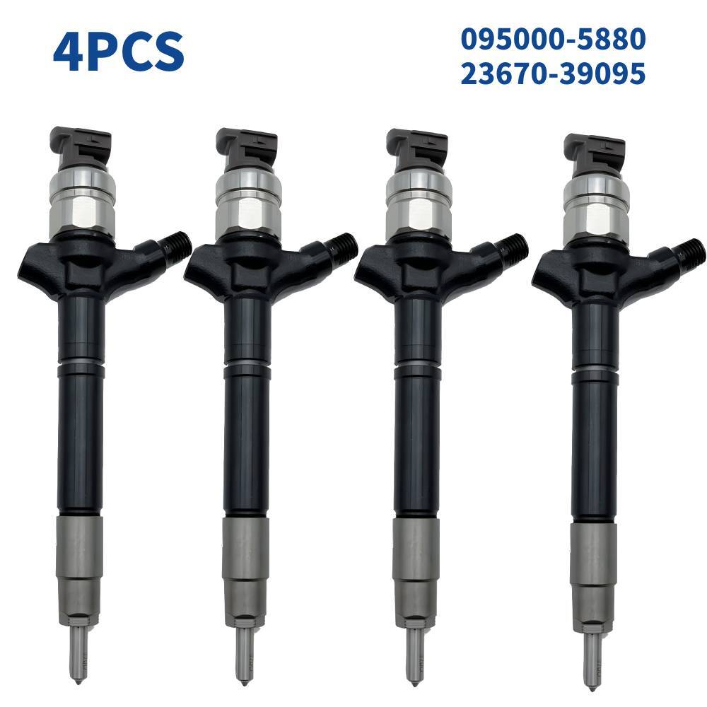 4-pack diesel fuel injectors 095000-5880 23670-39095 suitable for Toyota Hiace Hilux KD-FTV