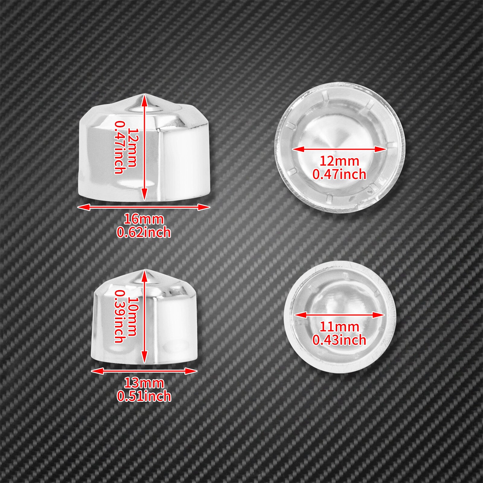 60pc Plastic Engine Kaps Bolt Covers Cap Fit for Harley M8 Touring Softail 18-23