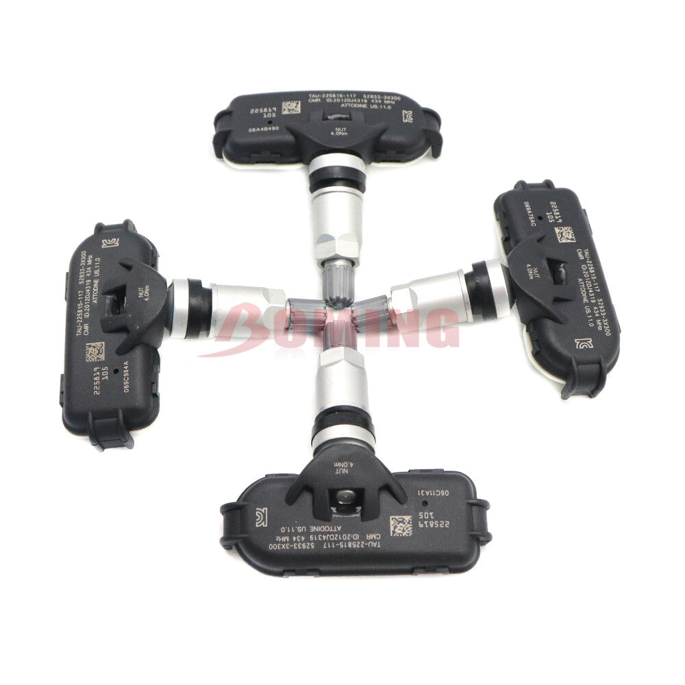 4PCS 52933-3X300 TPMS Tire Pressure Sensor for Hyundai for Elantra HD MD 434MHz