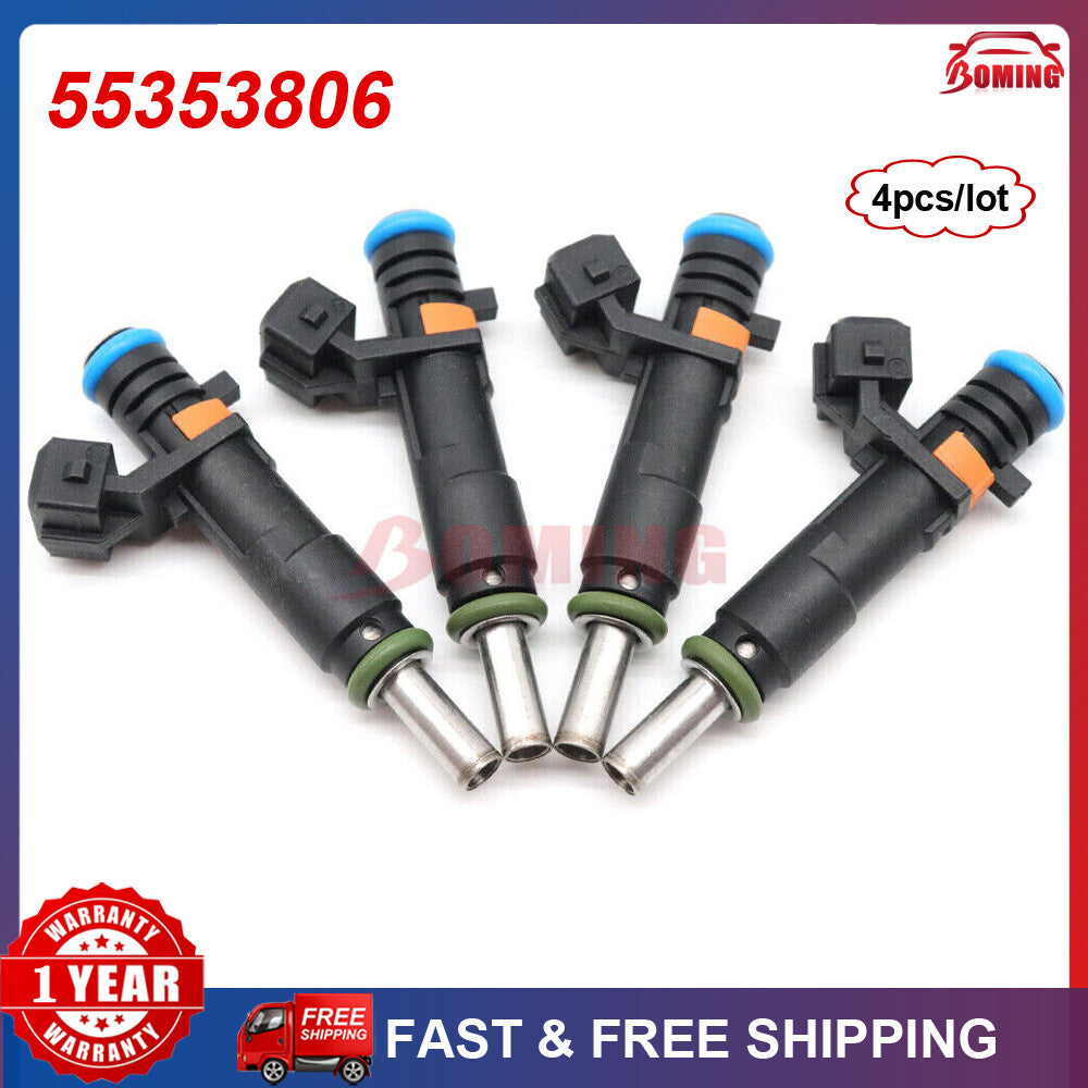 Set of 4 55353806 for Chevrolet Trax for Cruze for Vauxhall for Opel Insignia Fuel Injector