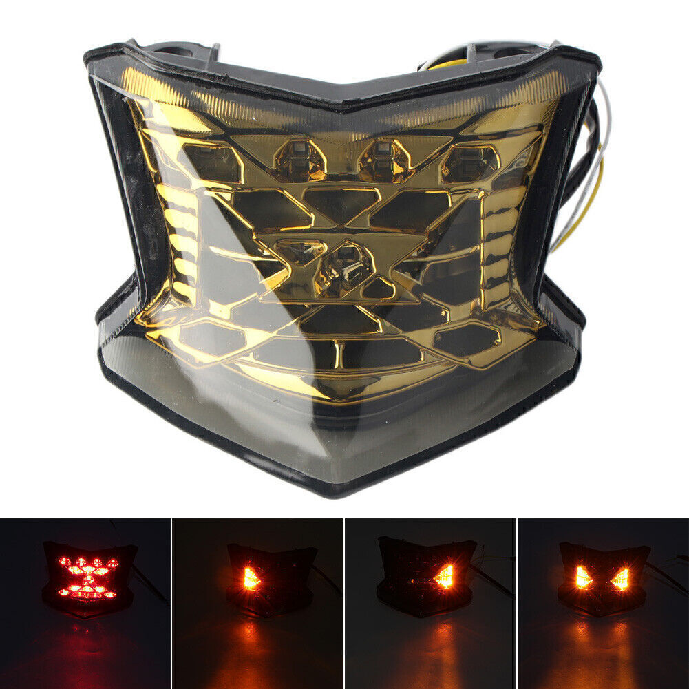 Rear Taillight Brake Turn signal Lamp Fit for Kawasaki Z900 / Z650 ABS 17-2018 Gold