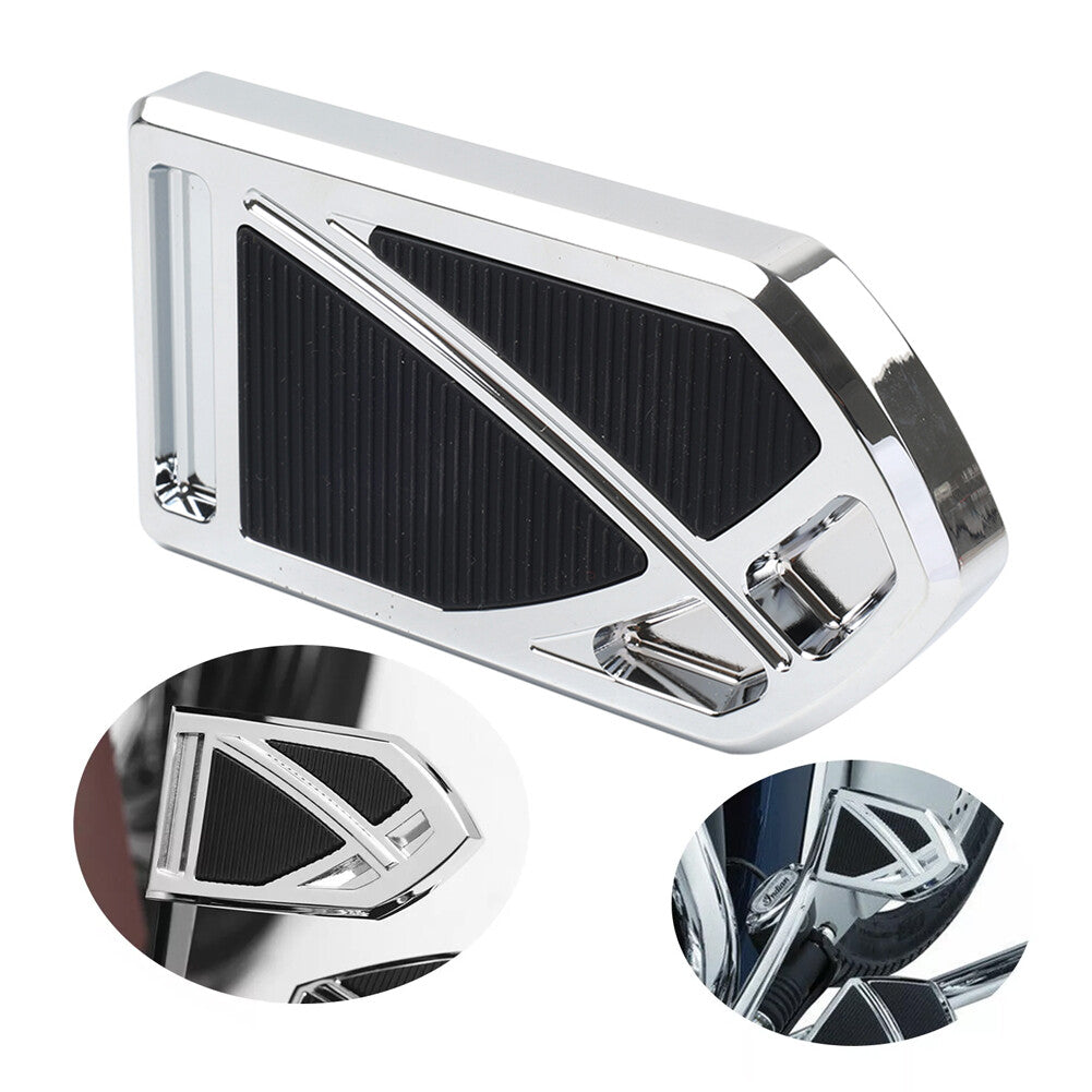 CNC Large Brake Pedal Pad Cover Fit for Harley Touring Street Road Glide Softail FL