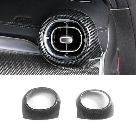 for Mercedes-Benz GLC 260 300 2023 Carbon Fiber Side Air Outlet Vent Cover Trim