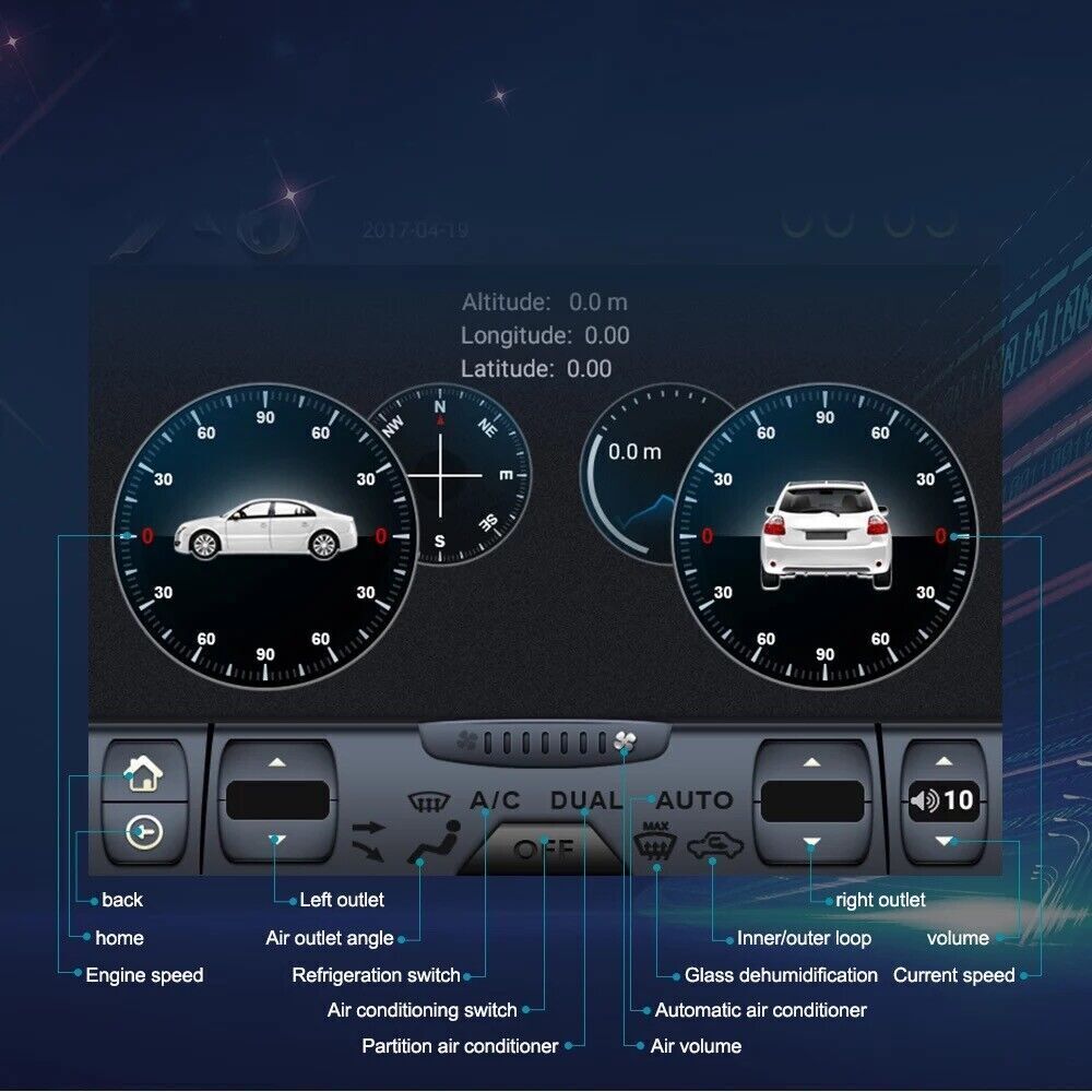 Android for Toyota Highlander Kluger 12.1 Touchscreen radio GPS Navigation