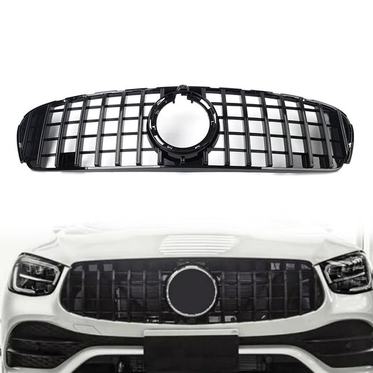 GTR Style Front Bumper Grille Fit for Benz GLC Class W253 X253 Sport Model 2020-2022