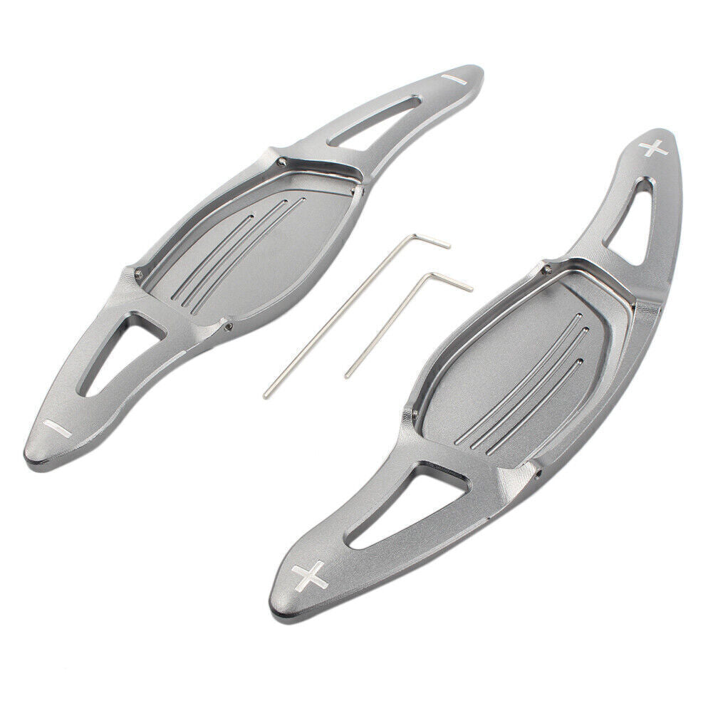 for Audi R8 RS3 RS4 RS5 TT RS Gray 2x Steering Wheel Paddle Shifter Extension