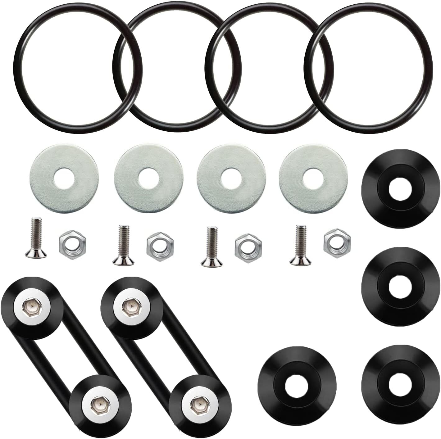 Bumper quick-release trunk front and rear bumper clamps mudguard brackets