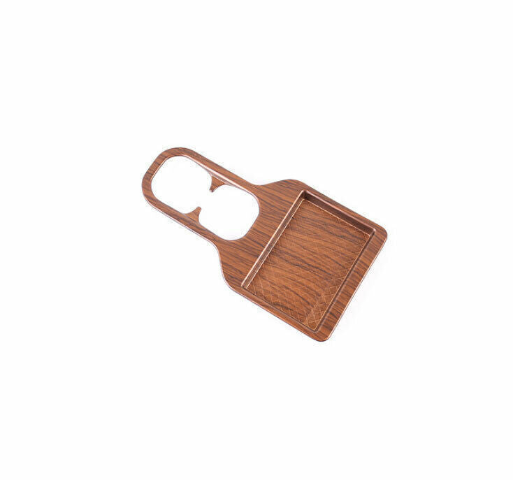 Rear Water Cup Holder Panel Trim for Honda CR-V CRV 2017-2022 Matte Peach Wood