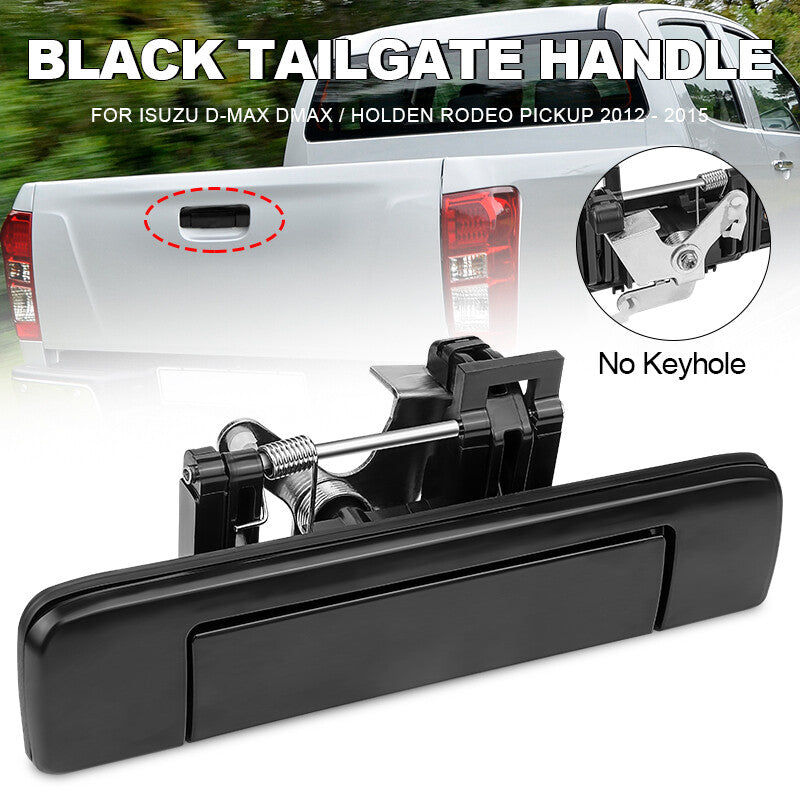 BLACK REAR TAILGATE HANDLE NO KEYHOLE for ISUZU D-MAX 2012 2013 2014 2015 2016