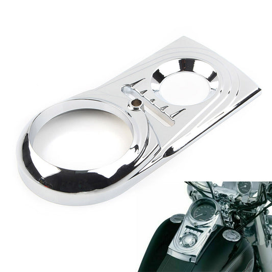 for Harley Softail FLSTC Street Glide Chrome Gas Tank Dash Panel Insert Cover