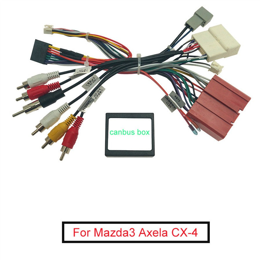 Car 16pin Stereo Radio Wiring Harness Power Cable Adapter for Mazda3 Axela CX-4