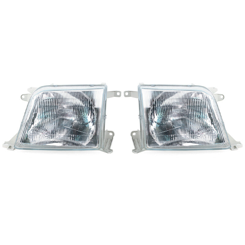 A pair of glass headlights are suitable for the for Toyota for Land Cruiser Prado LC90 1996 2002