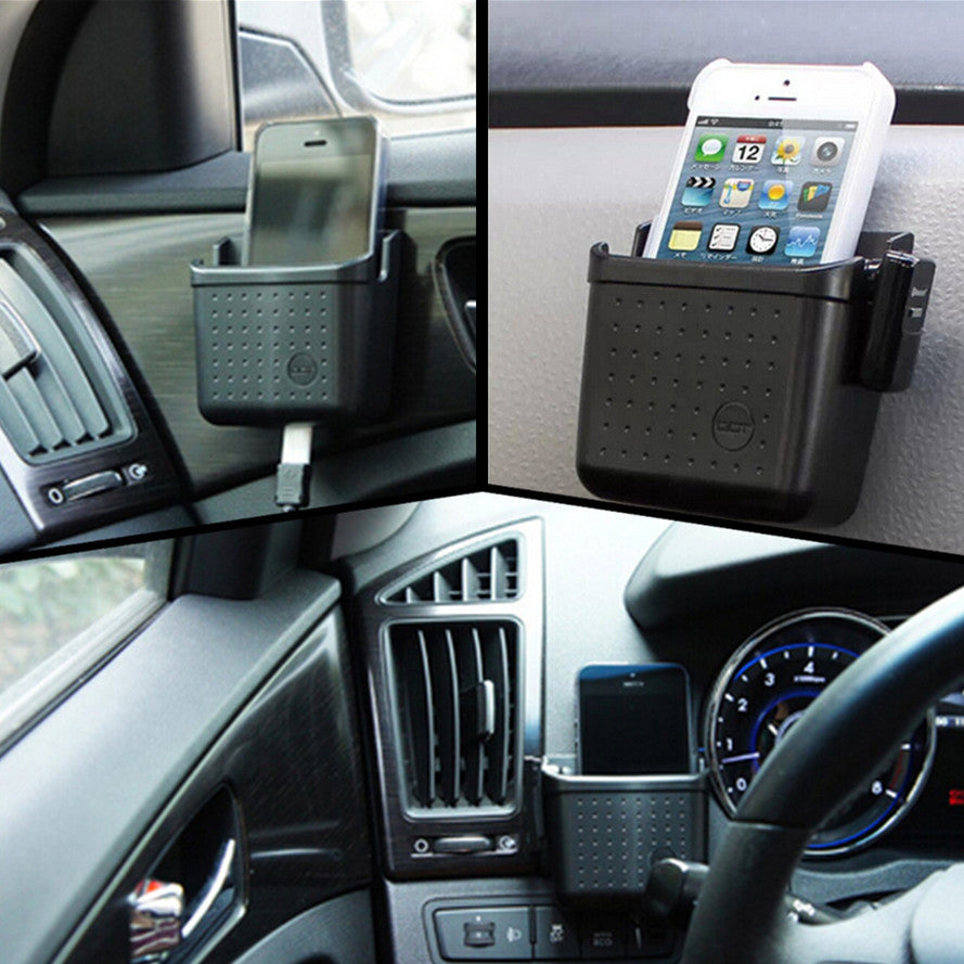 Car Universal Storage Pouch Bag Store Phone Charge Box Holder Pocket Organizer