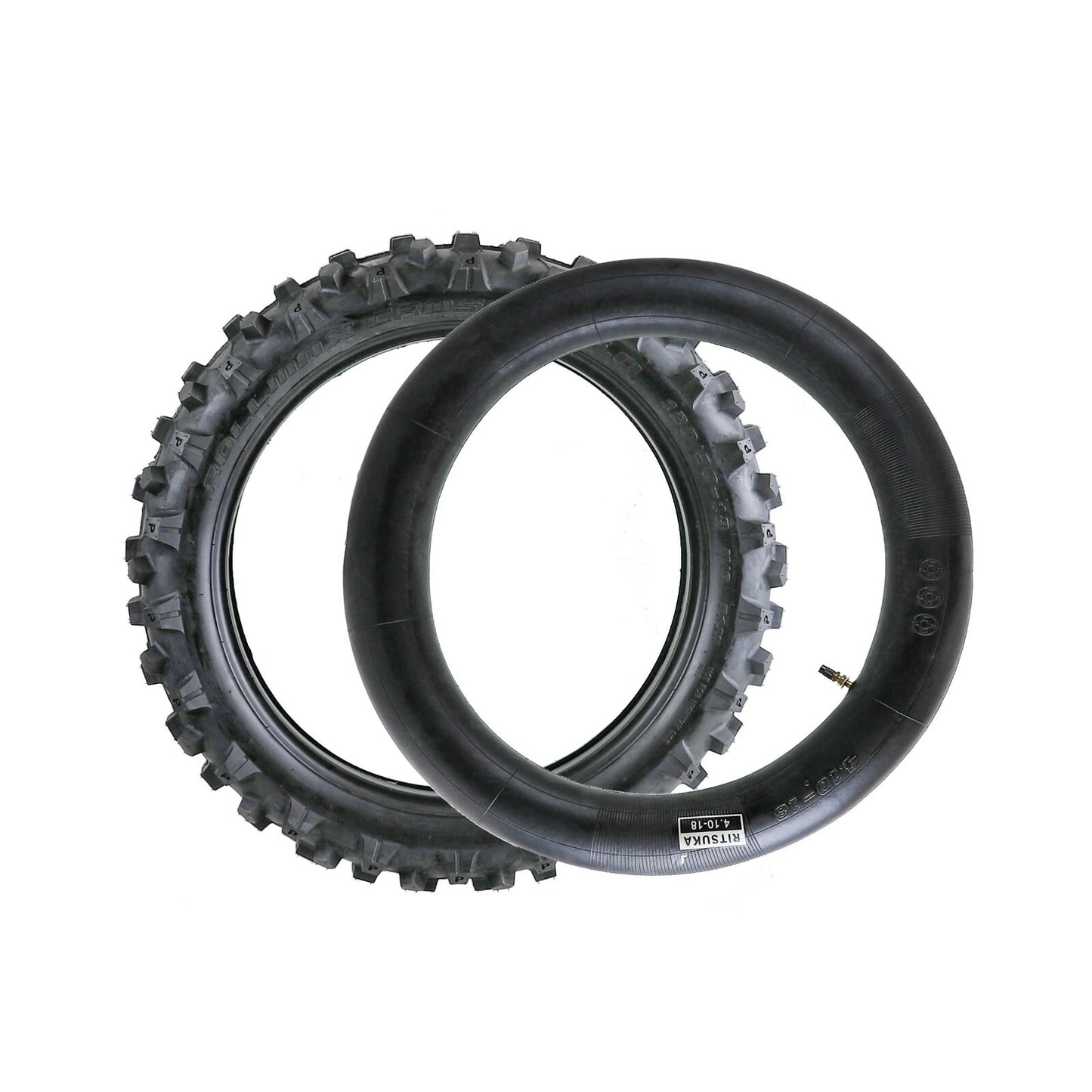 Racing 120/90-18 Motorcycle Tires and Tubing 4.10-18 Combination for Dirt Pit Bikes for Yamaha