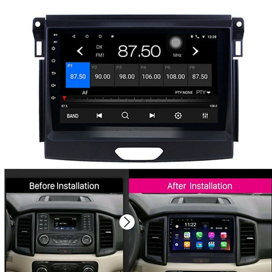 9in Car Stereo Radio Player GPS For Apple CarPlay Fit for Ford Ranger 2016-2019