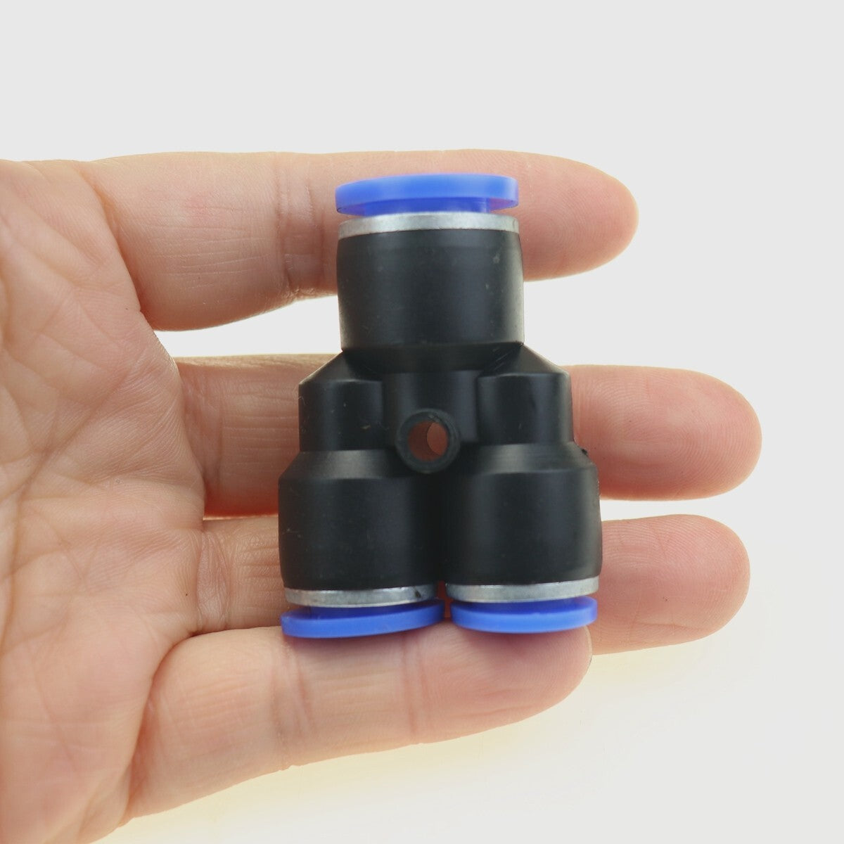 6-piece pneumatic reduction Y-joint air pusher 3-way connector pipe OD 1/2 to 3/8