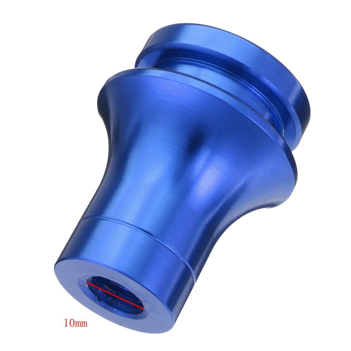 BLUE SHIFT KNOB BOOT RETAINER/ADAPTER FOR MANUAL GEAR SHIFTER LEVER 10X1.25