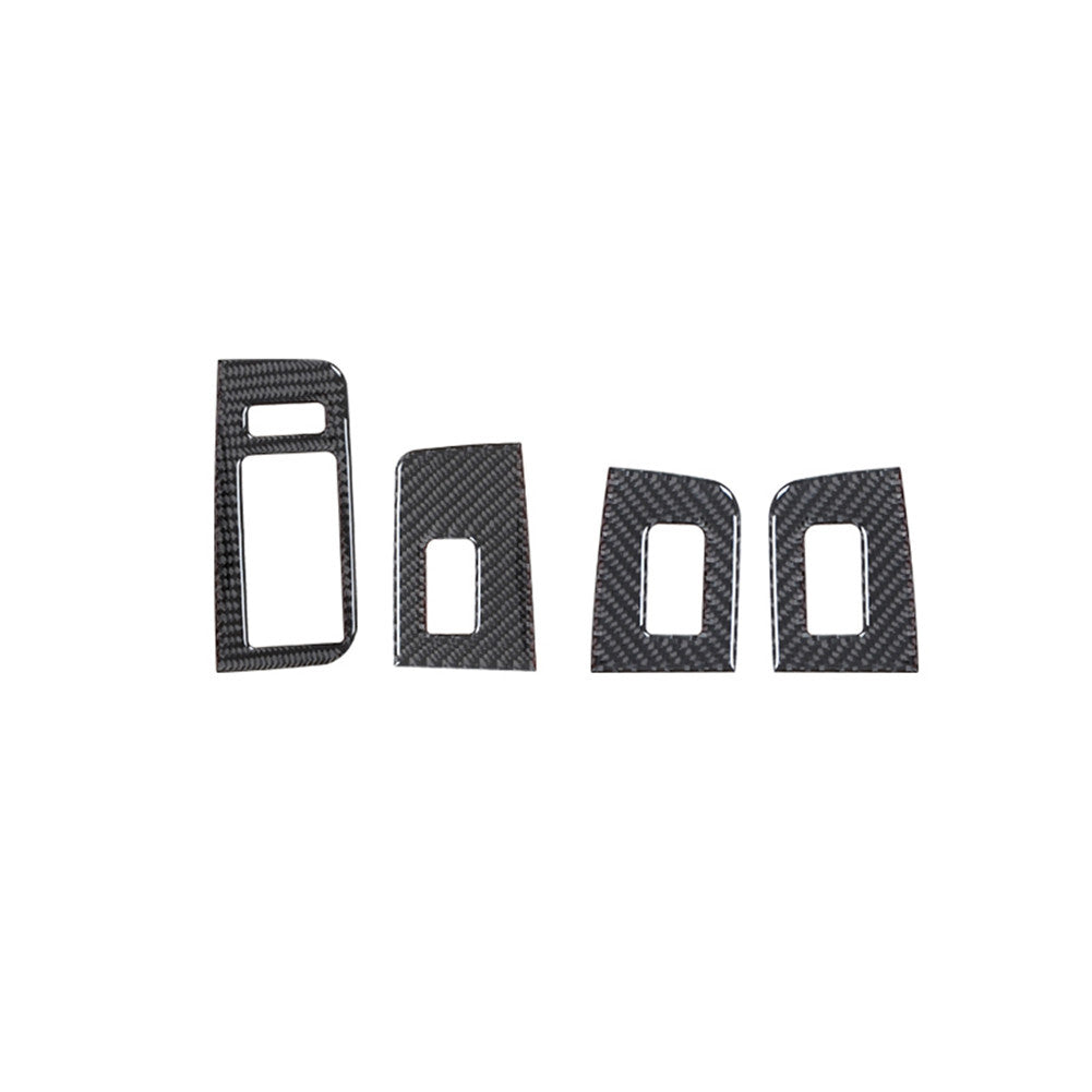 4pcs Carbon Fiber Window Lift Control Frame Cover Trim for Acura TL 2004-2008