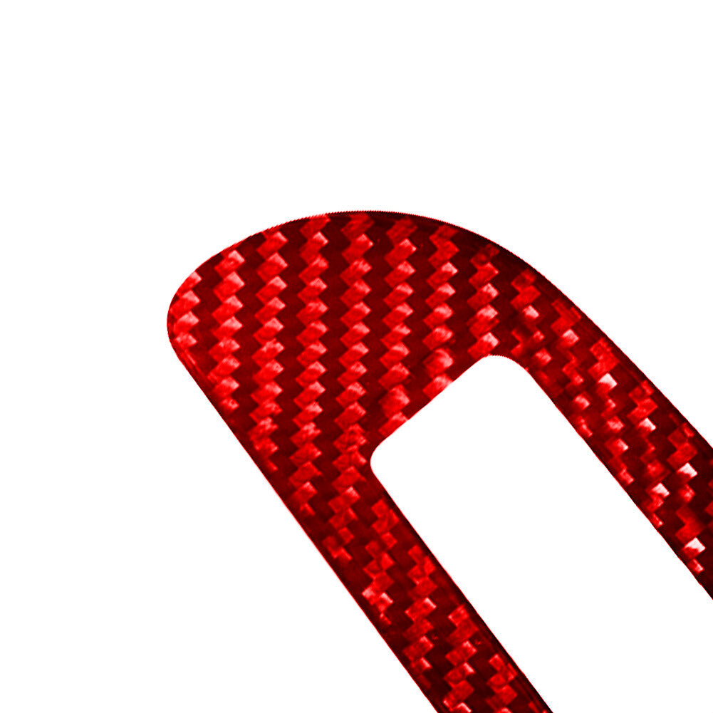 Red Carbon Fiber Rear Door Control Inner Frame Cover for Chrysler 200 2011-2014