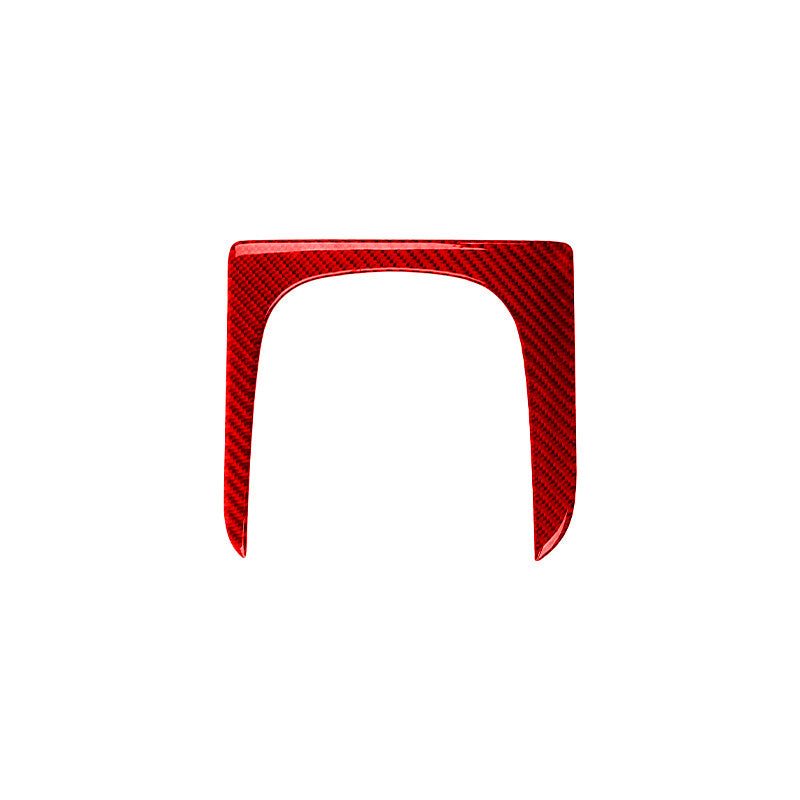 Red Carbon Fiber Interior Gear Outsourcing Cover Trim for Honda S2000 2004-2009