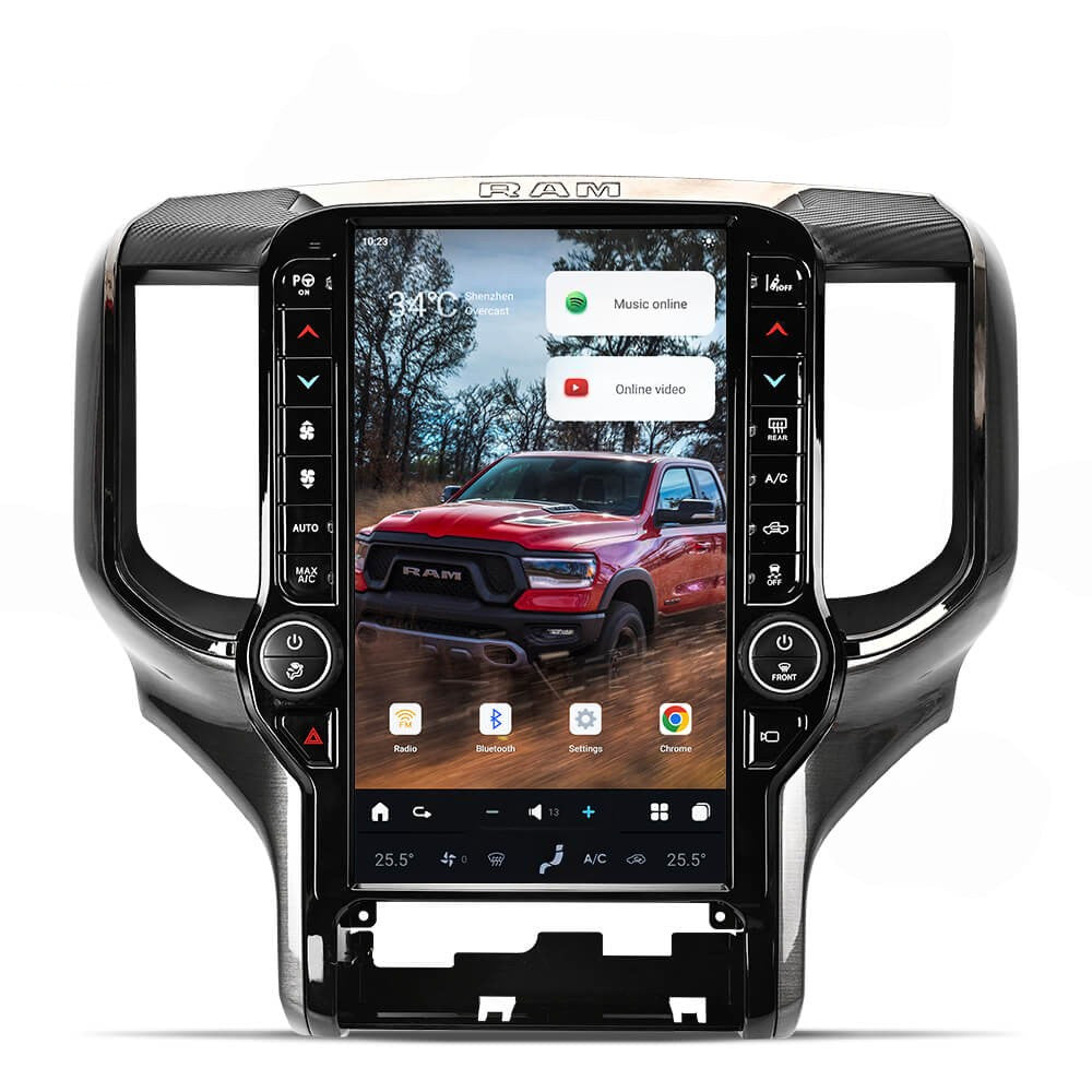 for Dodge for Ram 1500 2500 2019-2022 for Tesla Stereo Gps Touch Screen Head Unit 13.6