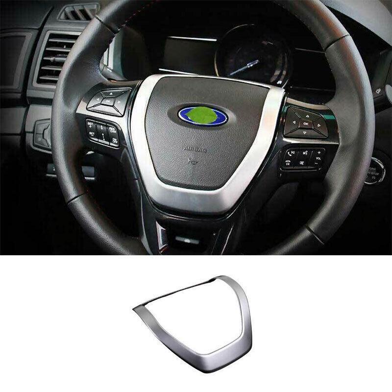 Steering Wheel Sheet Cover Trim 1PCS for Ford Explorer 2011-2019 Matte Silver