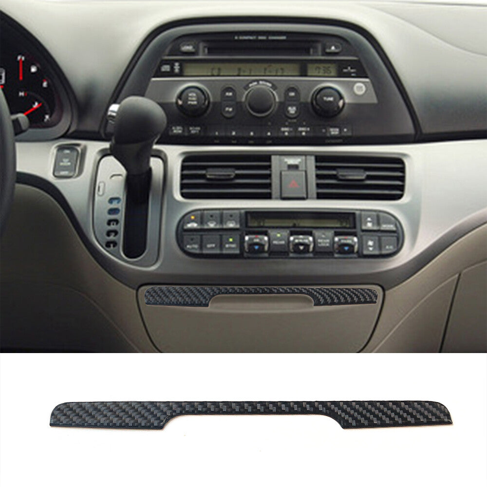 Carbon Fiber Dashboard Cup Holder Sticker Trim Set for Honda Odyssey 2005-2010